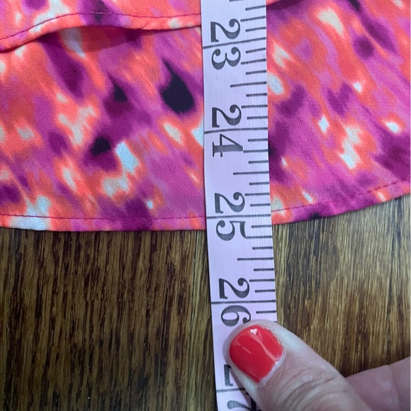 Worthington Pink Orange Ladies Tank Flow Bottom Hem Size XL - Picture 7 of 8